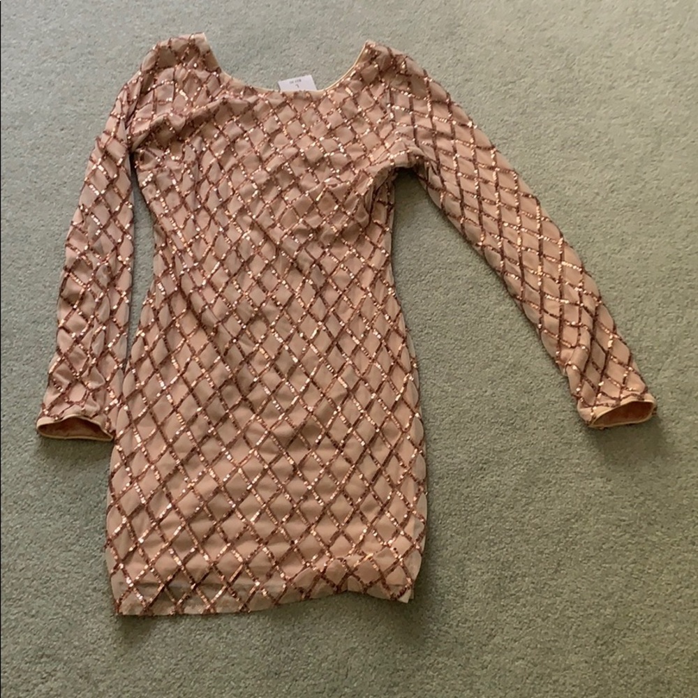 Forever 21 - sequined gold dress